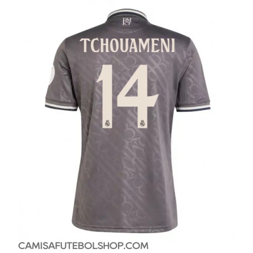 Camisa de time de futebol Real Madrid Aurelien Tchouameni #14 Replicas 3º Equipamento 2024-25 Manga Curta